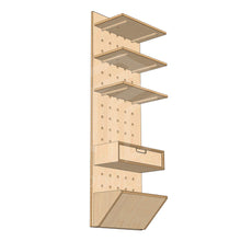 Cargar imagen en el visor de la galería, Recibidor Modular: Repisas + Cajón + Zapatero
